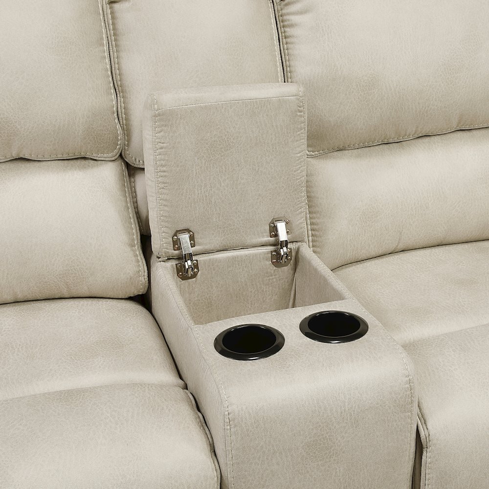 Dublin Chenille Love Seat in Dark Pewter. Picture 7