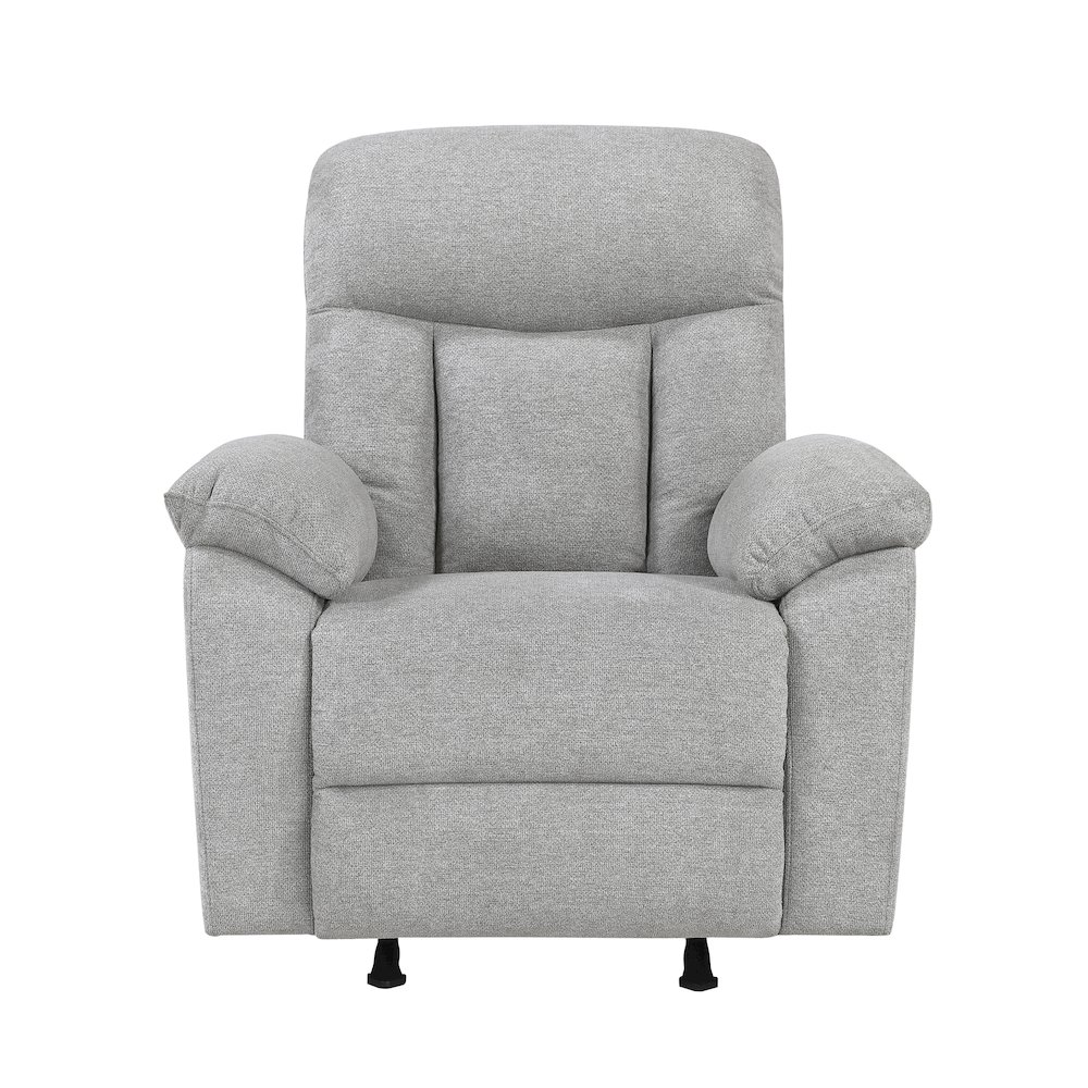 Jules Chenille Rocker Reclining Chair in Gray. Picture 4