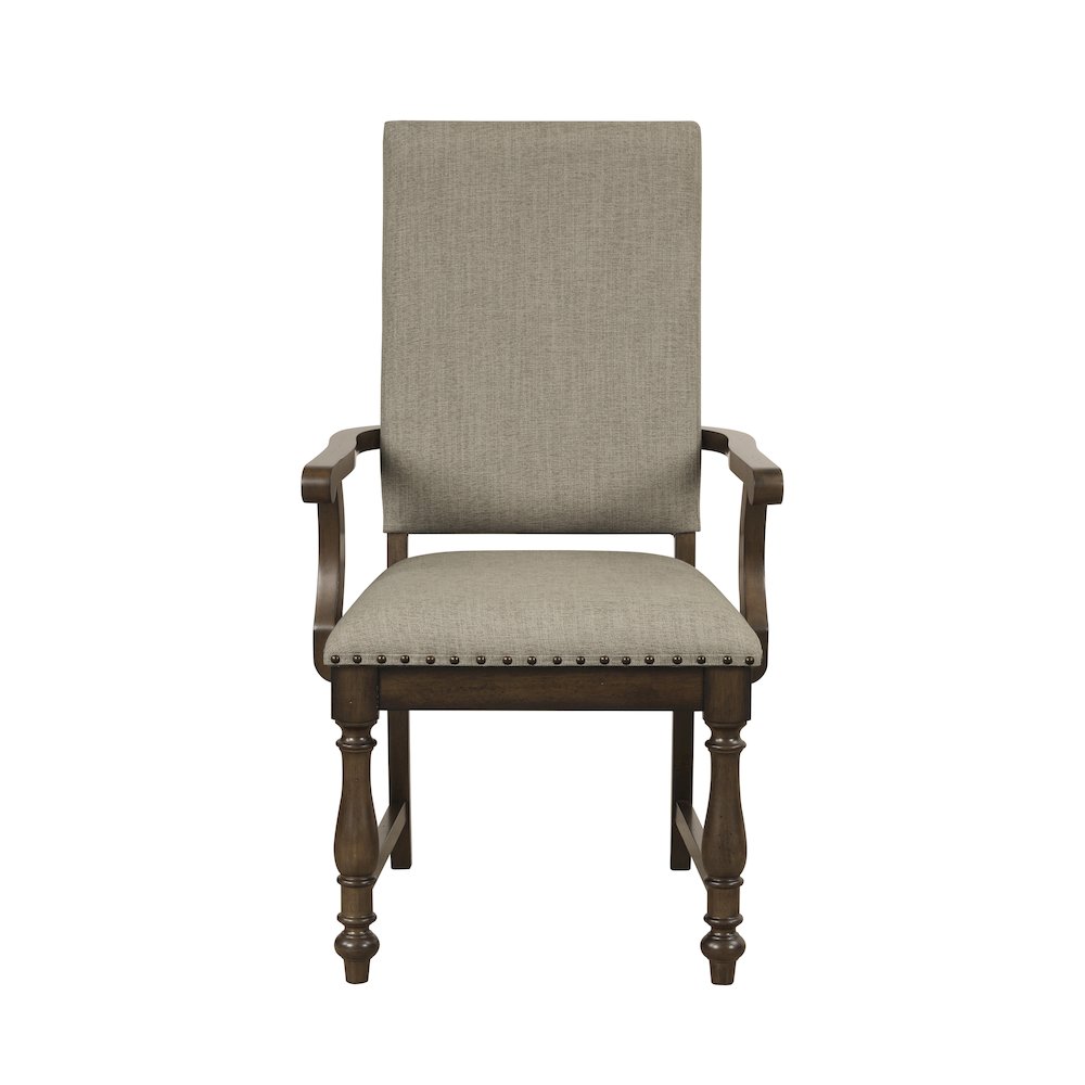 Stonington Textured Dining Arm Chair, Set of 2 in Beige. Picture 3