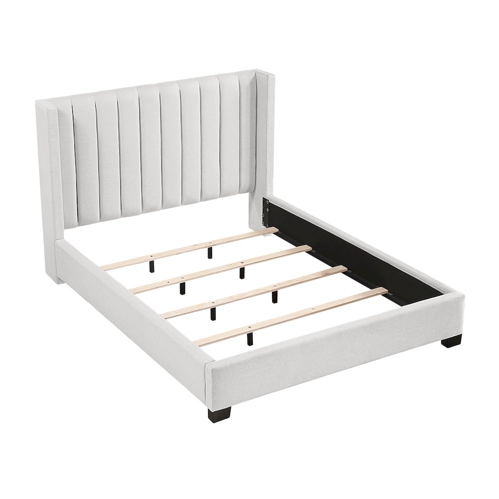 Emerson Textured Queen Bed in a Box in Beige. Picture 4
