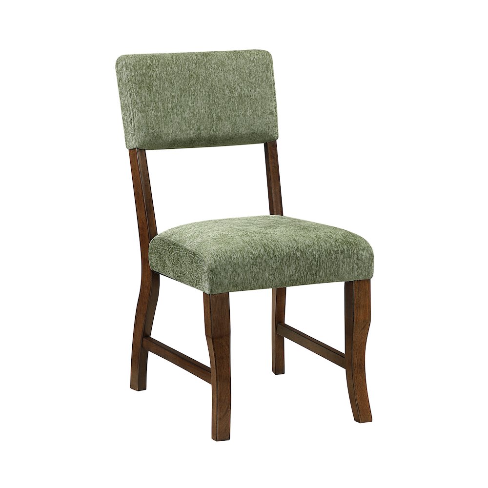 Aiden Chenille Side Chair in Olive. Picture 1