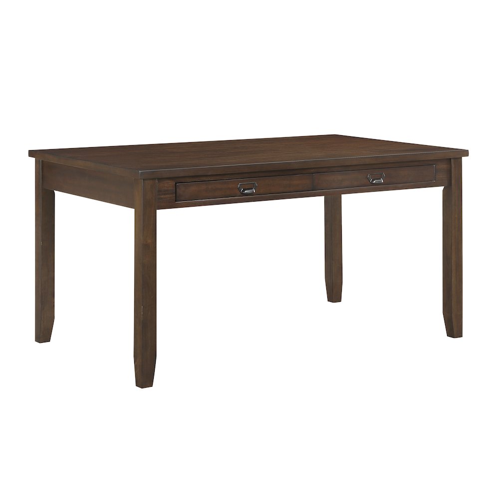 Binghampton Asian Hardwood 6-Piece Dining Set in Dark Cherry. Picture 3