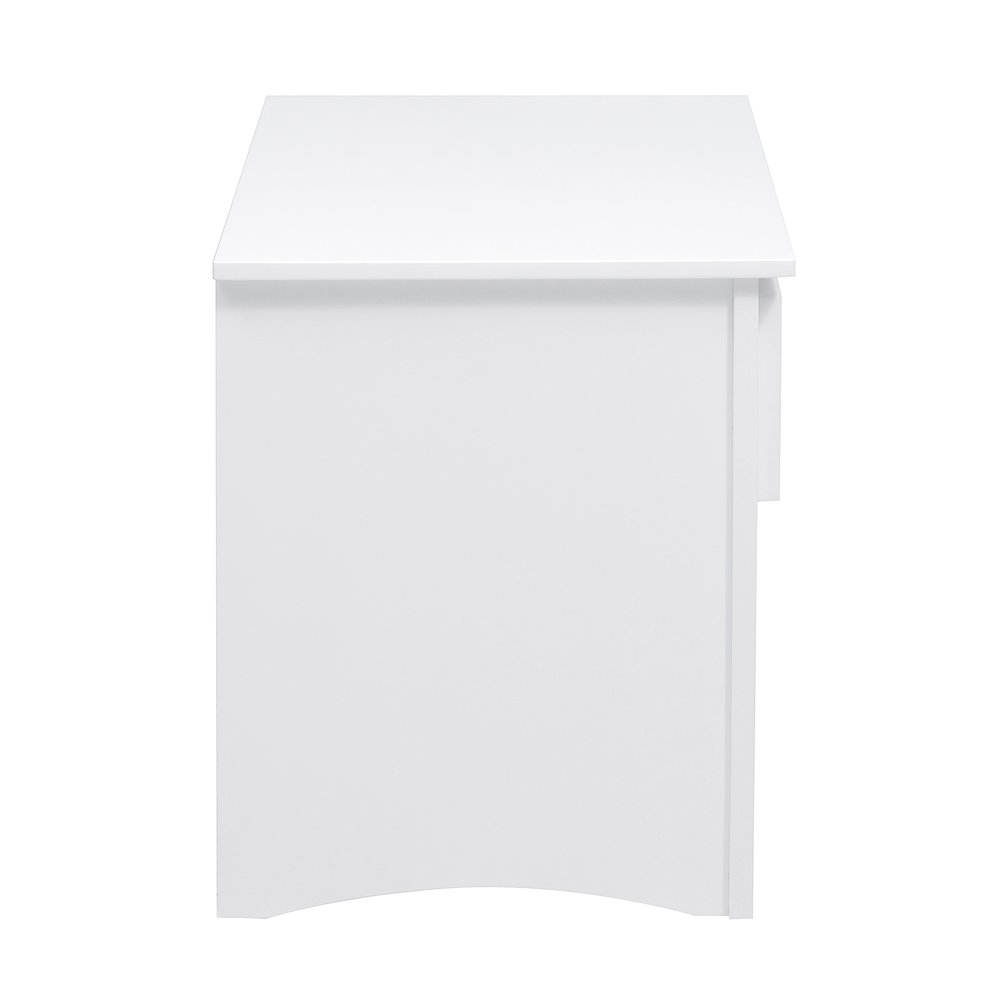 Galen Pine Night Stand in White. Picture 6