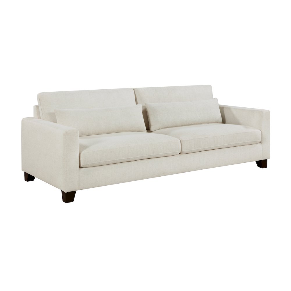 Zeke Textured Sofa in Ivory. Picture 1