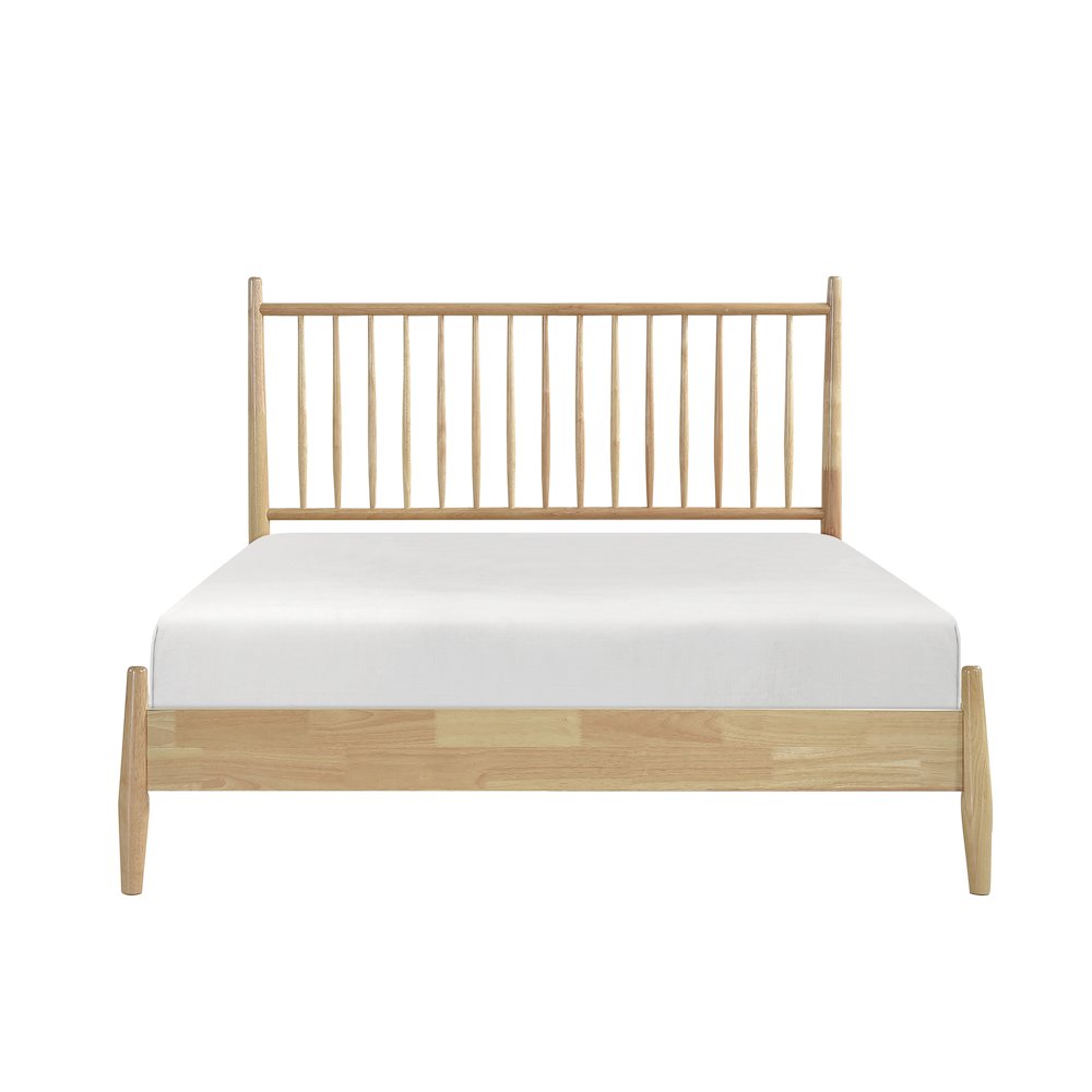 Brickell Rubberwood Full Platform Bed in Natural. Picture 4