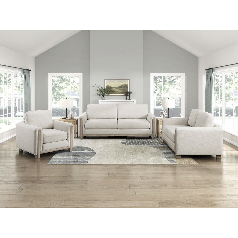 Echo Textured Sofa in Beige. Picture 2