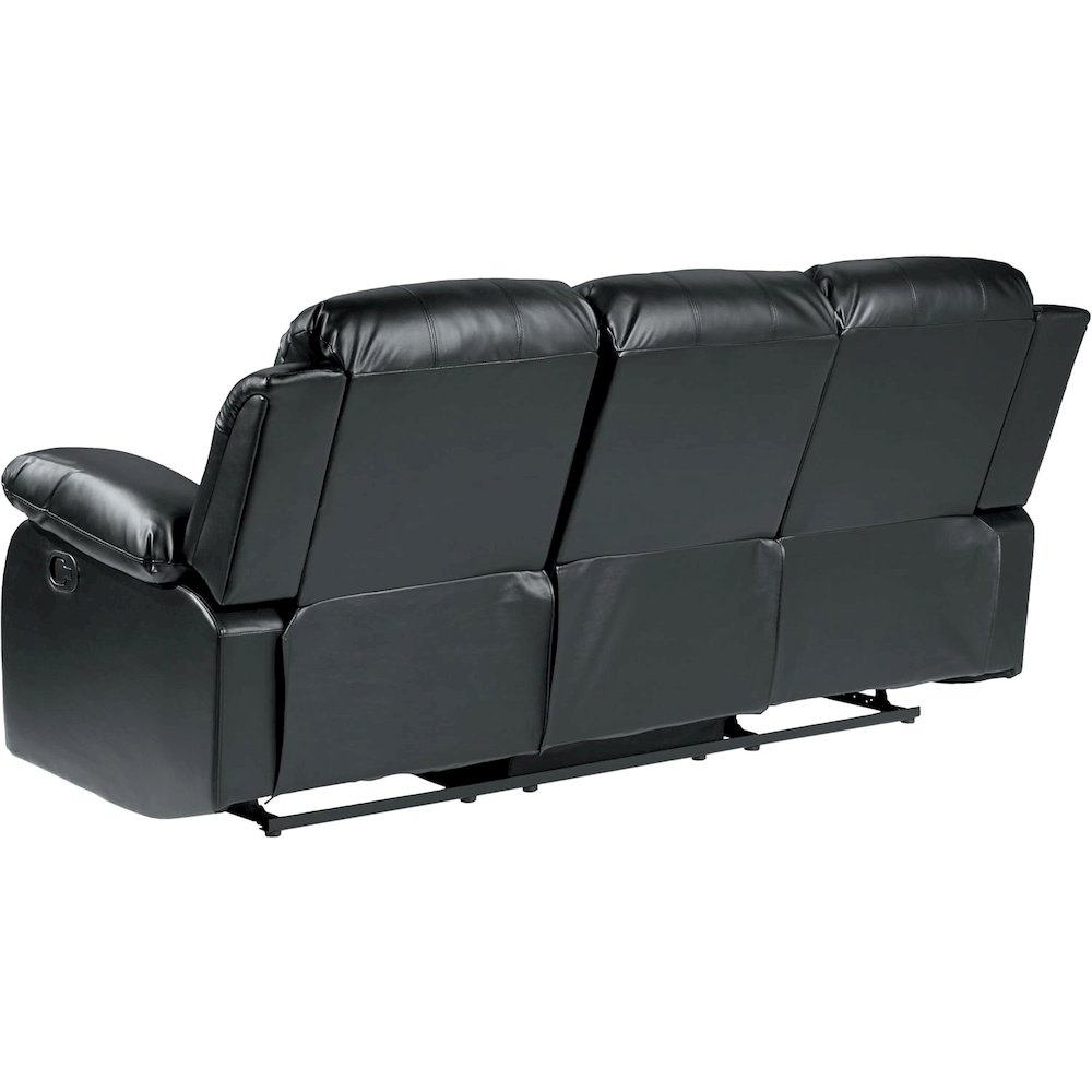 Black Leather Recliner Sofa, Elegant Sofa Recliner for Living Rooms. Picture 5