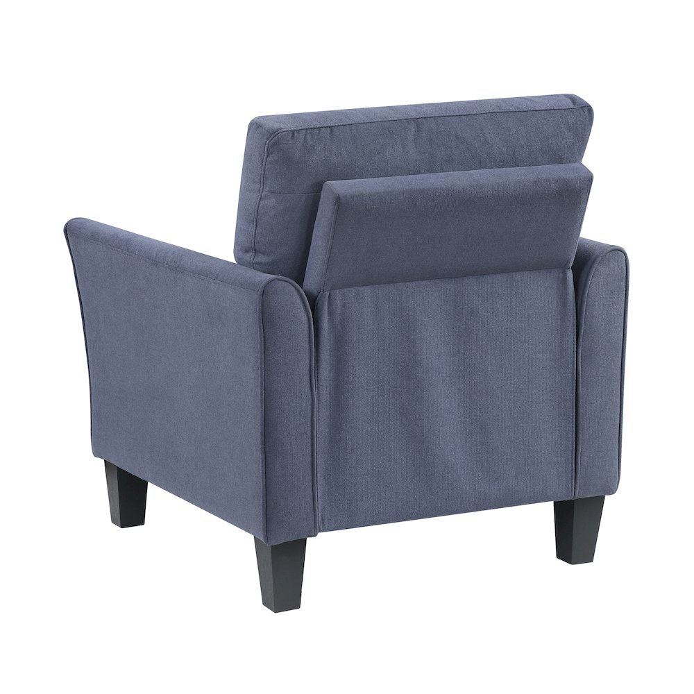 Aliana Textured 3pc Set: Sofa, Loveseat, Chair in Blue. Picture 10