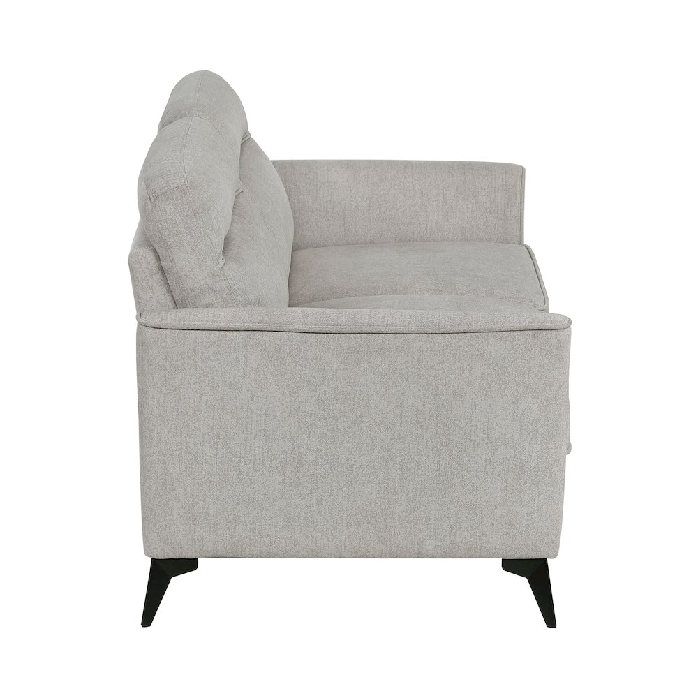 Tellot Microfiber Love Seat in Tan. Picture 7