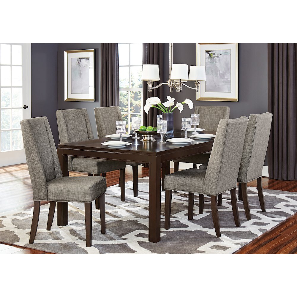 Kavanaugh Wood Dining Room Table in Dark brown. Picture 2