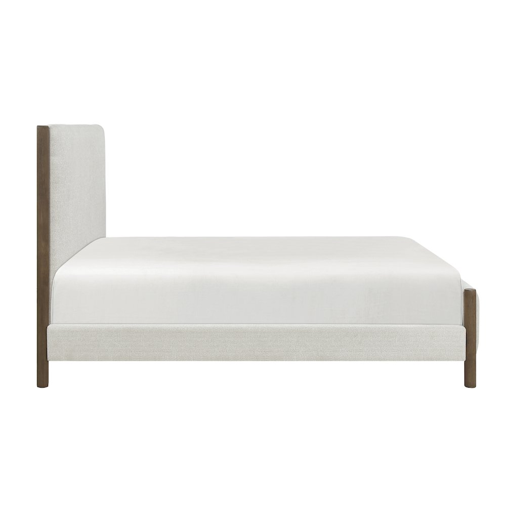 Julian Chenille Eastern King Platform Bed in Beige. Picture 5