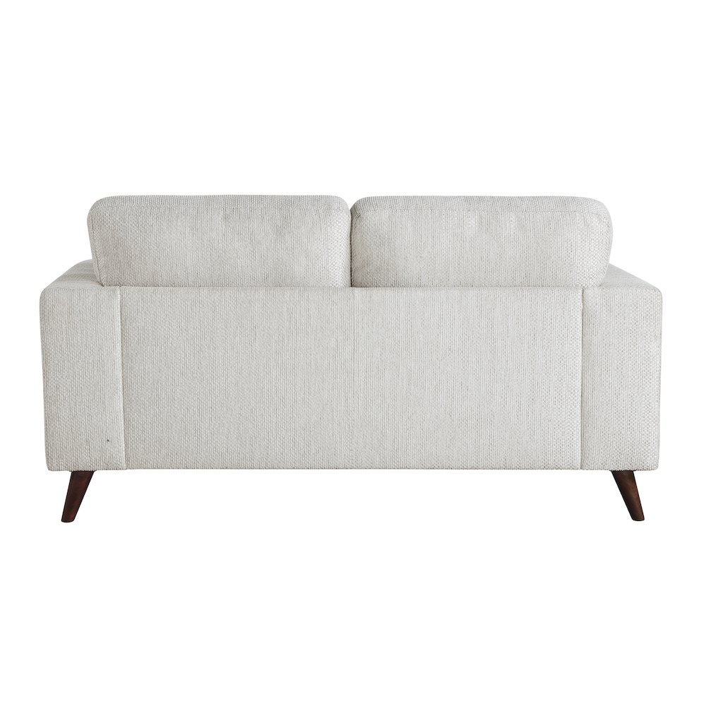 Broadway Chenille Love Seat in Silver Cloud. Picture 4
