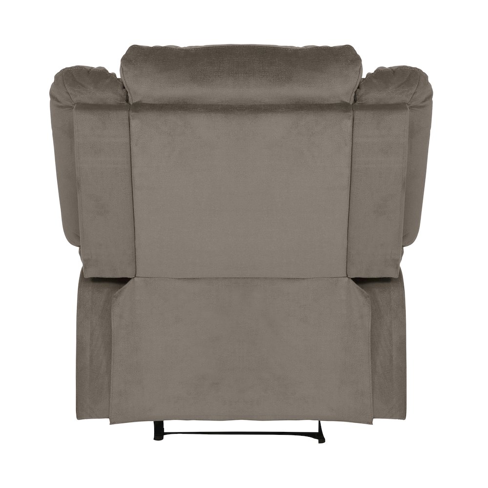 Jarita Microfiber Reclining Chair In Chocolate. Picture 1