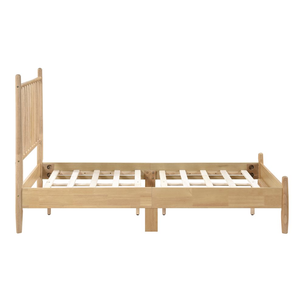 Brickell Rubberwood Twin Platform Bed in Natural. Picture 8