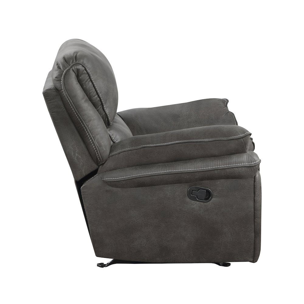 Proctor Microfiber Rocker Reclining Chair In Gray. Picture 10