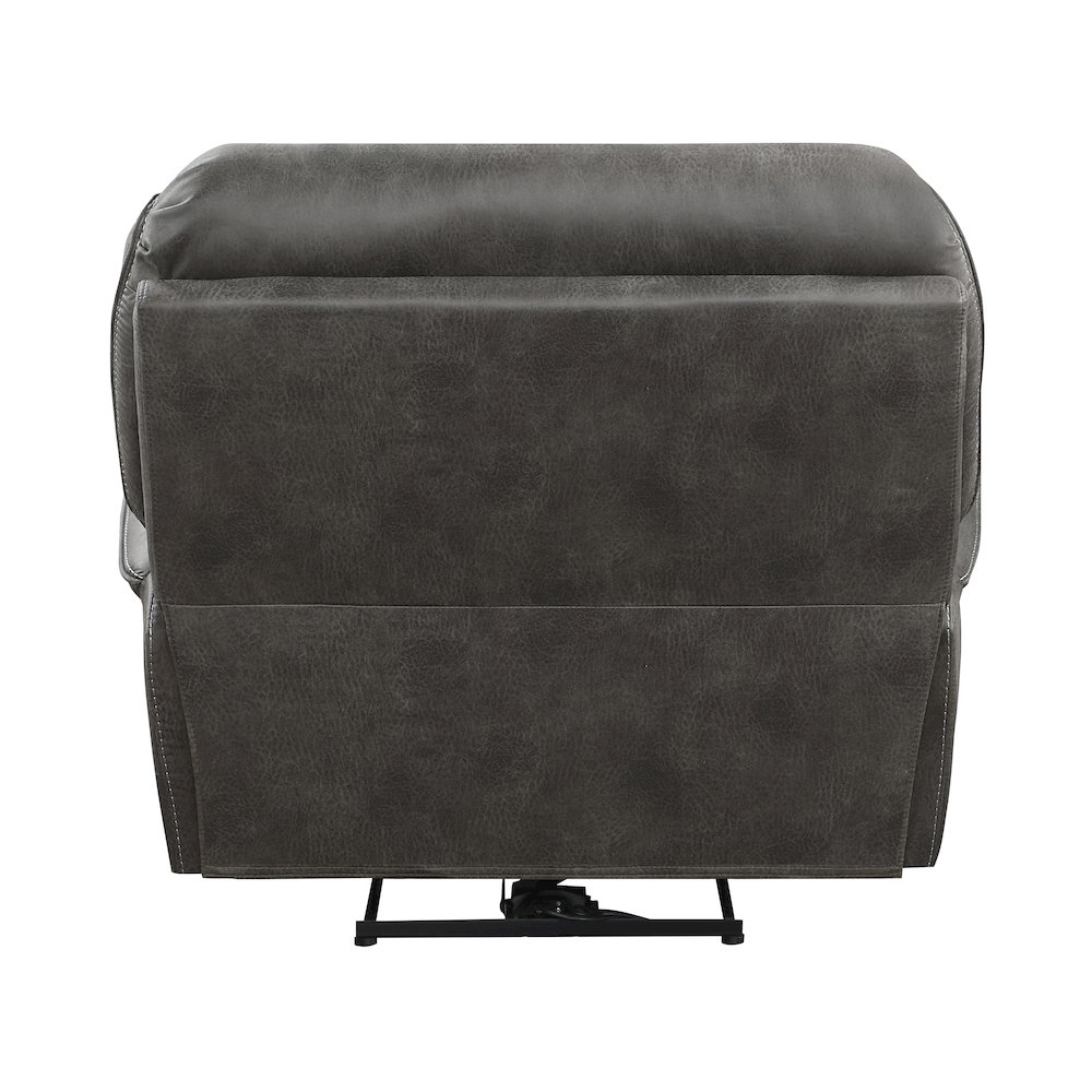Proctor Microfiber Rocker Reclining Chair In Gray. Picture 6