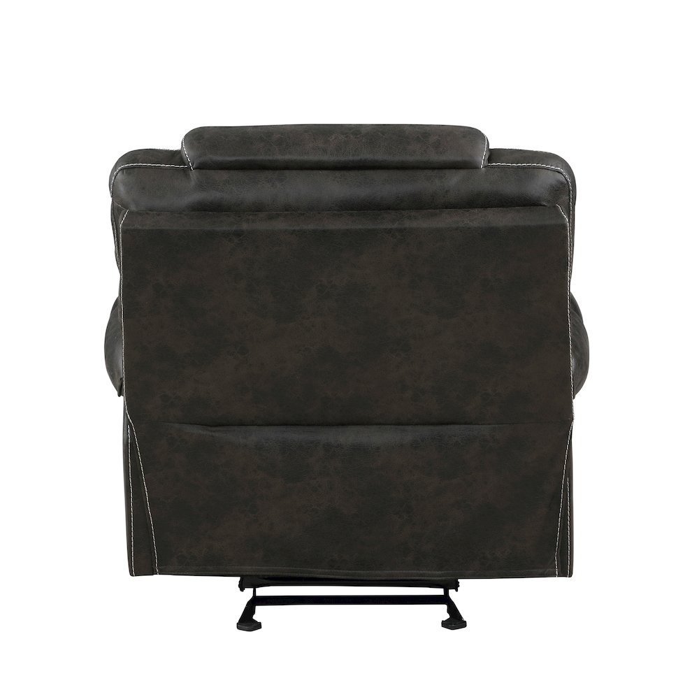 Gainesville Microfiber Glider Reclining Chair In Chocolate. Picture 3