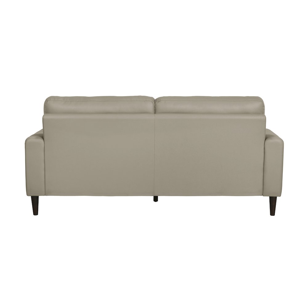 Lewes Leather Sofa In Latte. Picture 3