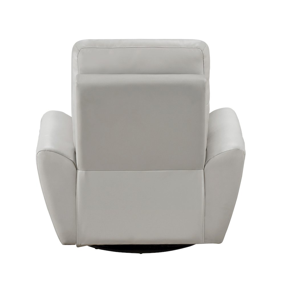 Essex Leather Swivel Glider Chair In. Picture 3