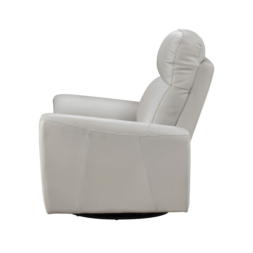 Essex Leather Swivel Glider Chair In. Picture 5