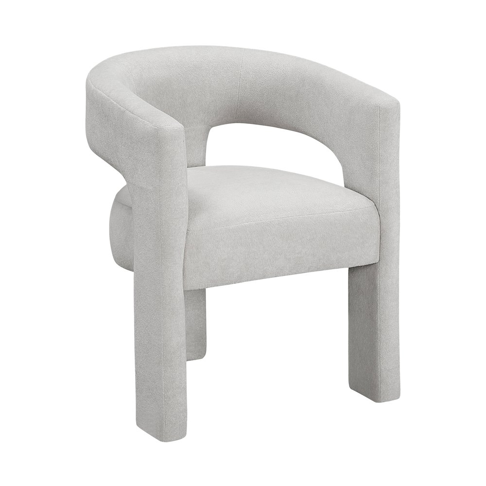 Marais Boucle Dining Chairs, Set of 2 in Light Gray. Picture 2