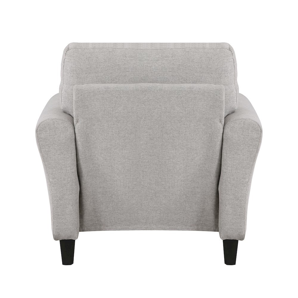 Sand Color Upholstered Arm Chair, Elegant Accent Chair for Living Room Spaces. Picture 4