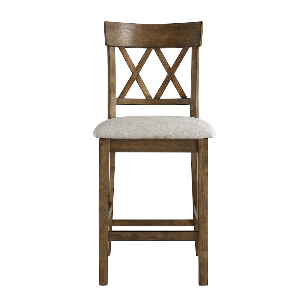 Balin Textured Counter Height Dining Chair, set of 2 in Gray. Picture 3