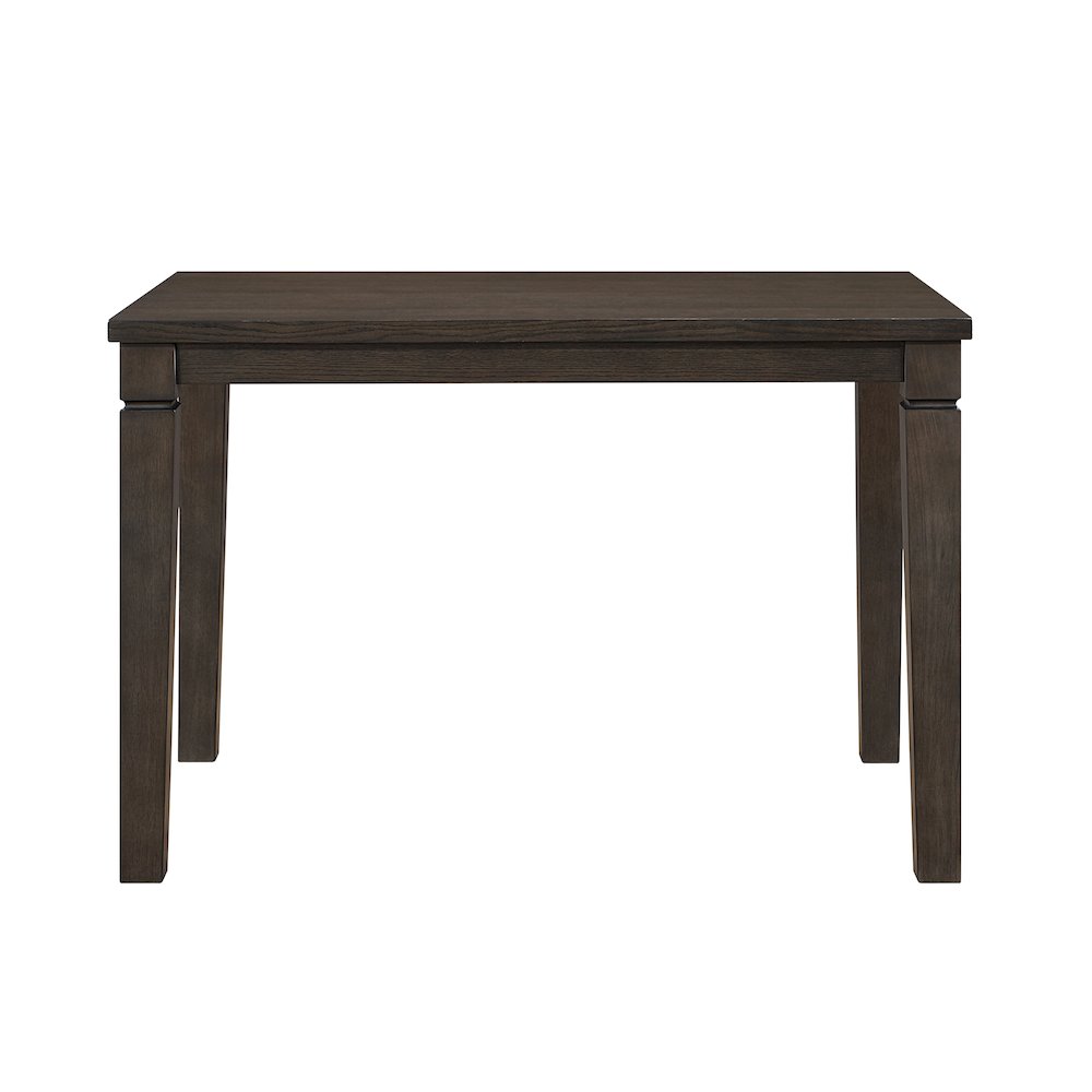 Victoria Asian Hardwood Dining Counter Height Table in Dark Espresso. Picture 3