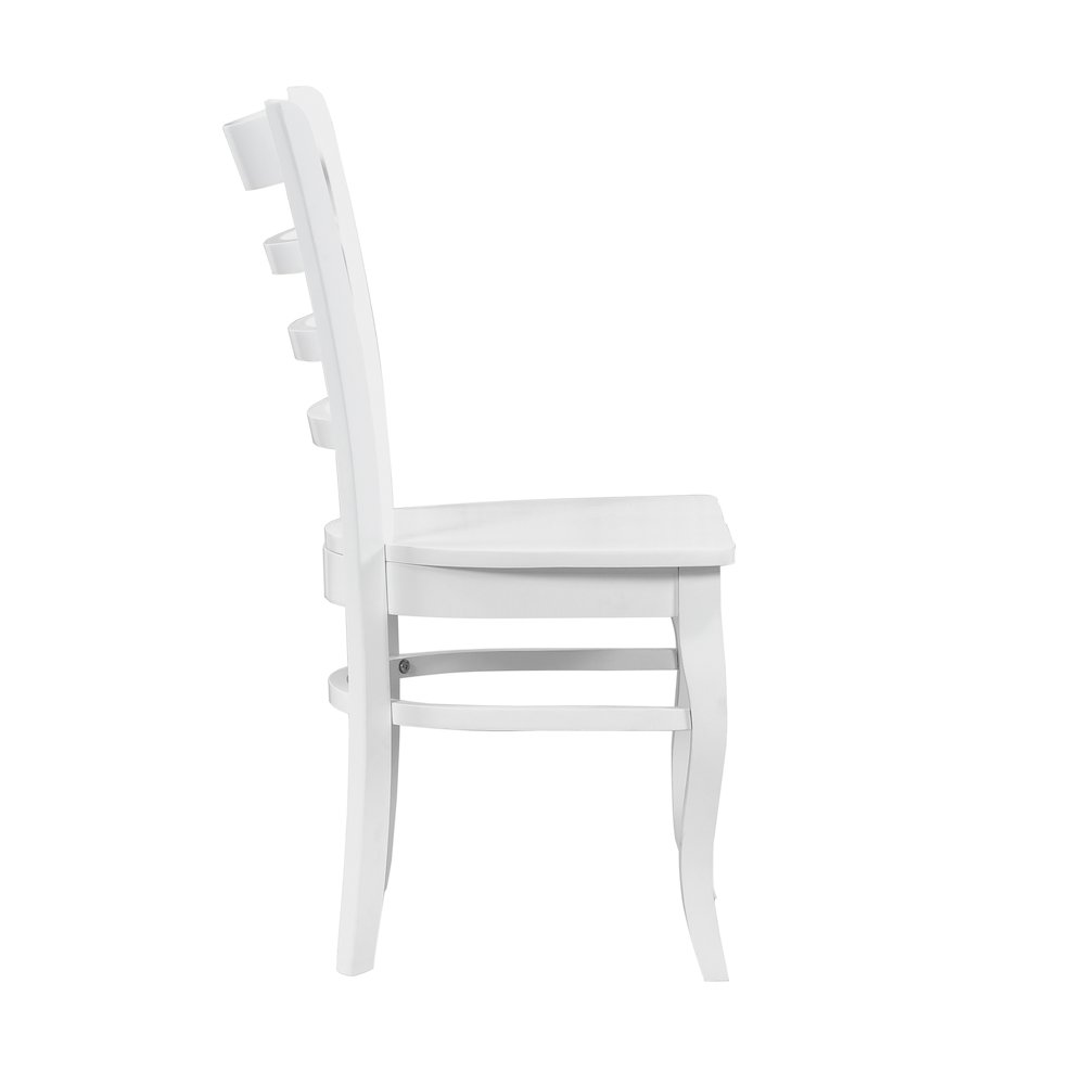 Bonnie Wood Dining Room Side Chair, set of 2 in White. Picture 5