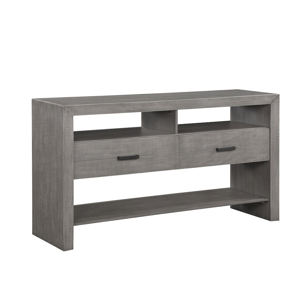 Gresham Acacia Veneer Dining Room Server in Gray. Picture 1
