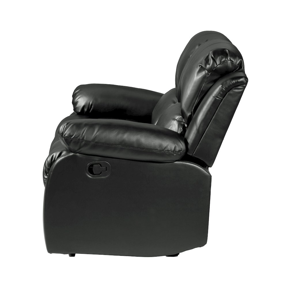 Cranley Microfiber Double Reclining Loveseat in Brown. Picture 7