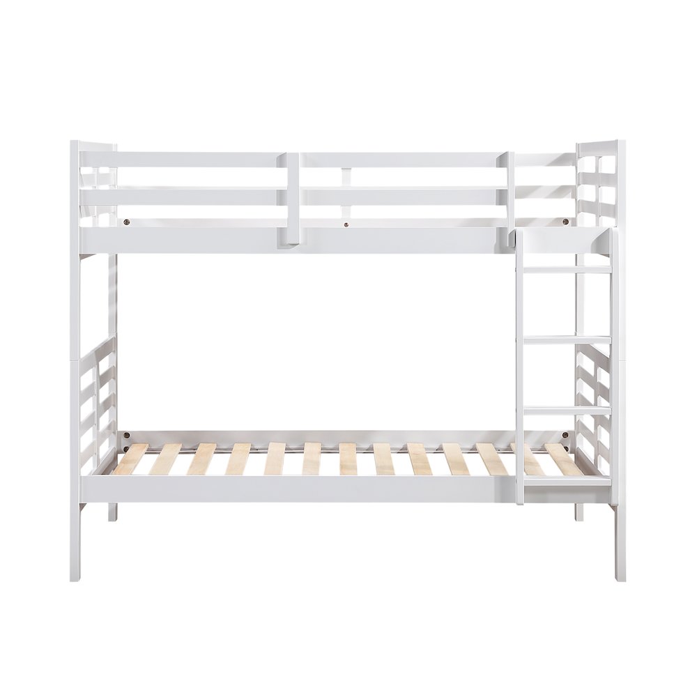 Darden Pine Twin/Twin Bunk Bed in White. Picture 4