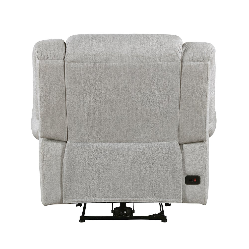 Lexicon Brennen Microfiber Reclining Chair in Mist. Picture 3