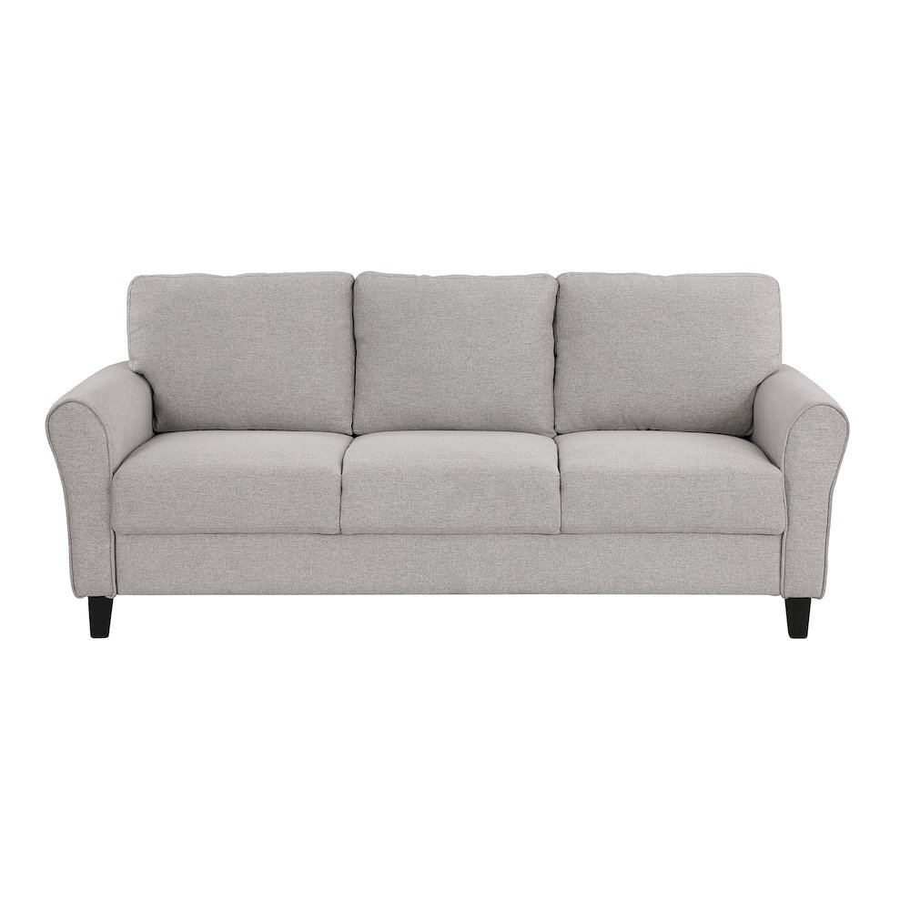 Ellery Textured Fabric Sofa In Sand. Picture 3