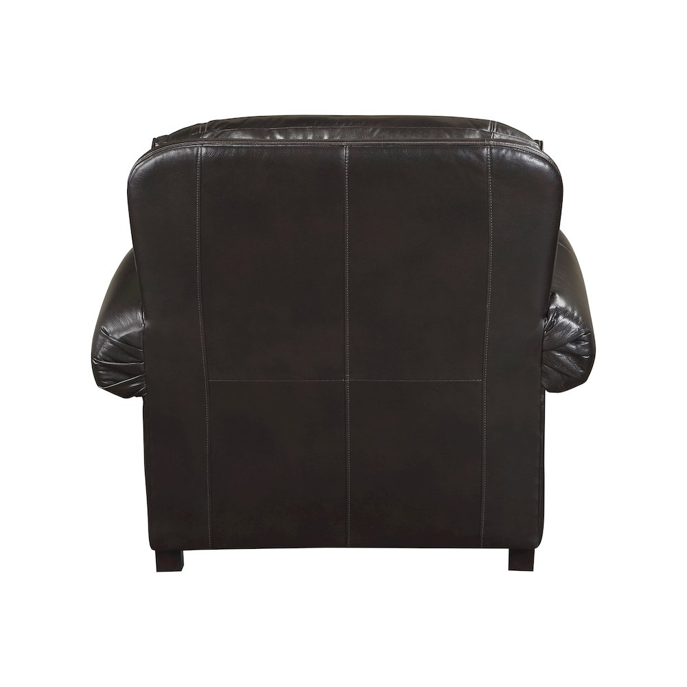 Milford Faux Leather Arm Chair In Brown. Picture 3