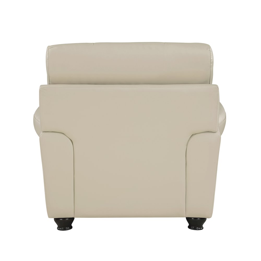 Foxborough Leather Arm Chair In Cream. Picture 2