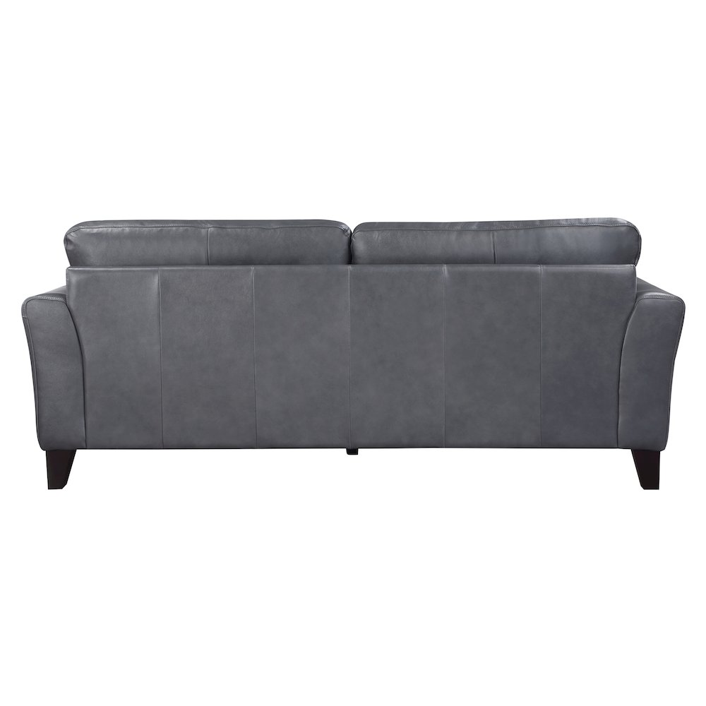 Thierry Leather Sofa In Burnish Gray. Picture 3