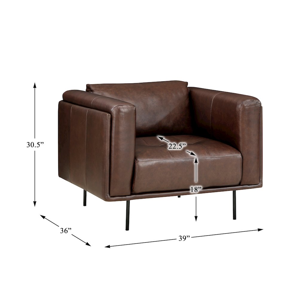 Soren leather Chair. Picture 4