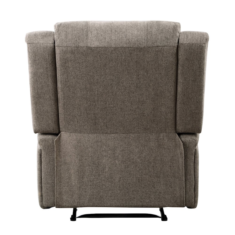 Lexicon Foxcroft Textured Fabric Power Reclining Chair in Brown. Picture 3