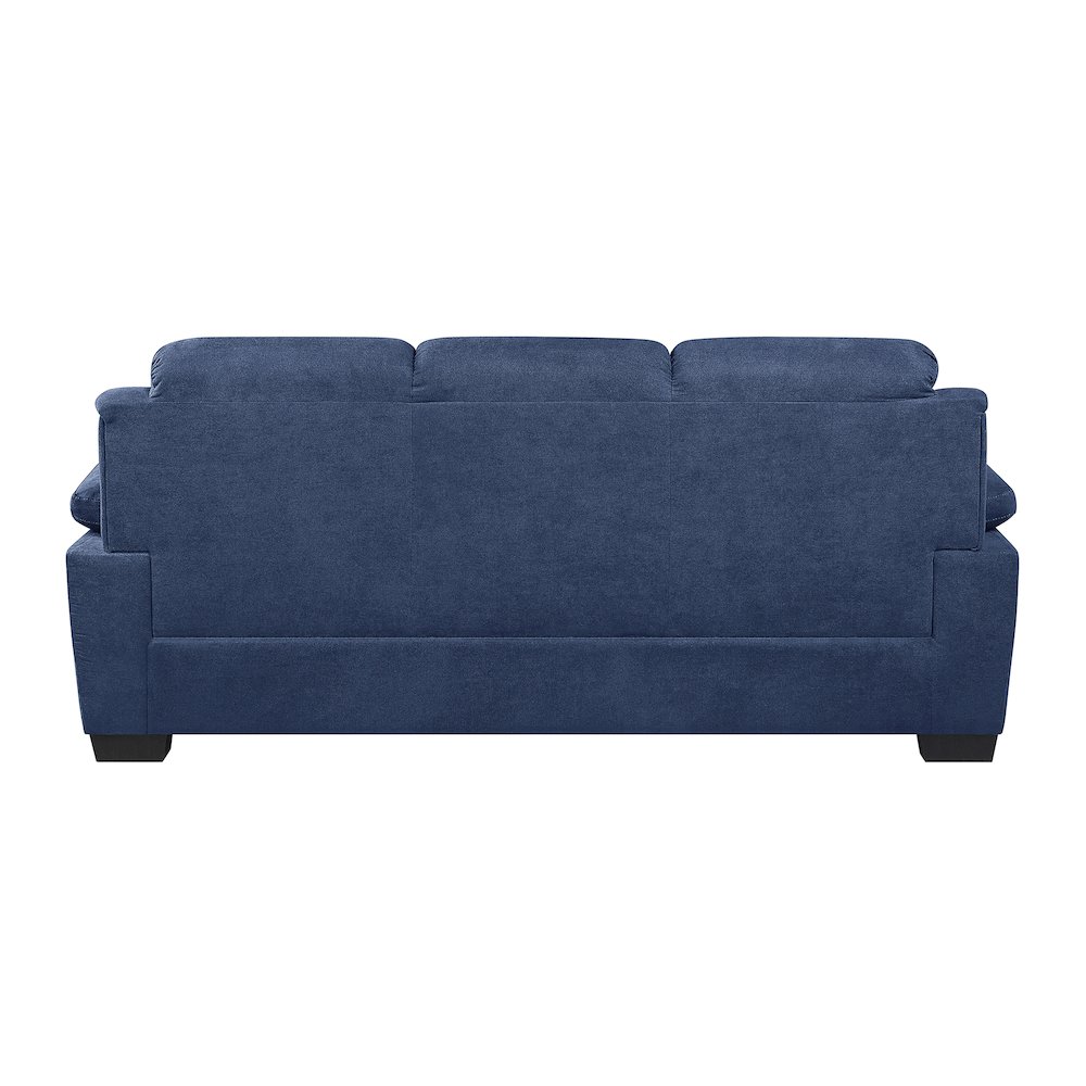 Holleman Textured Fabric Sofa In Blue. Picture 3