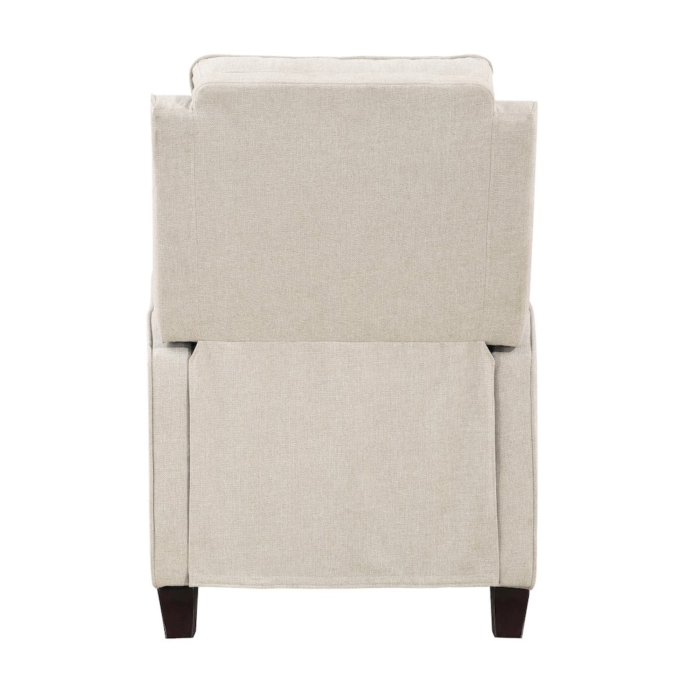 Lexicon Loveland Textured Push back Recliner in Beige. Picture 3