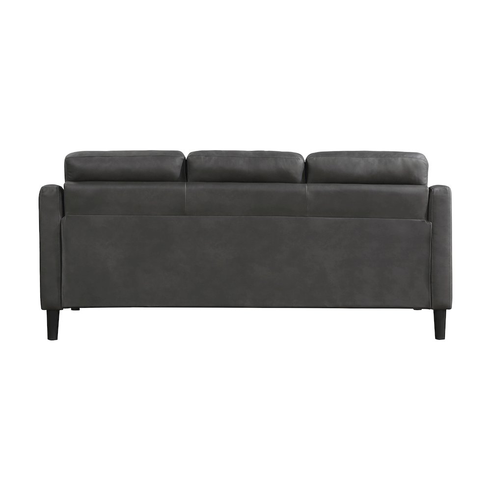 Mallory  Microfiber Sofa In Gray. Picture 3