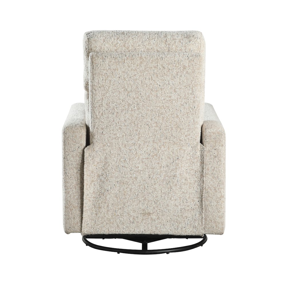 Lexicon Olathe Chenille Swivel Glider Reclining  Chair in Quartz. Picture 3