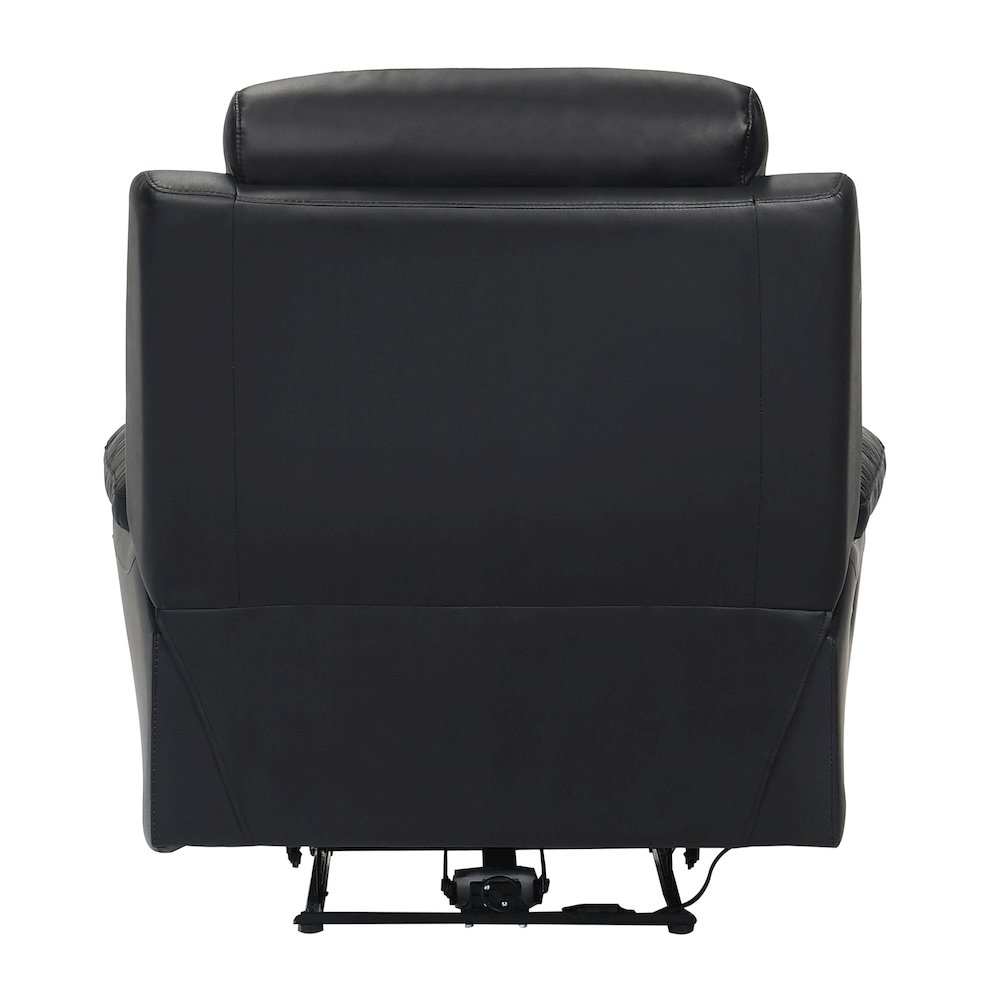 Hancock Leather Power Reclining Chair In Black. Picture 3