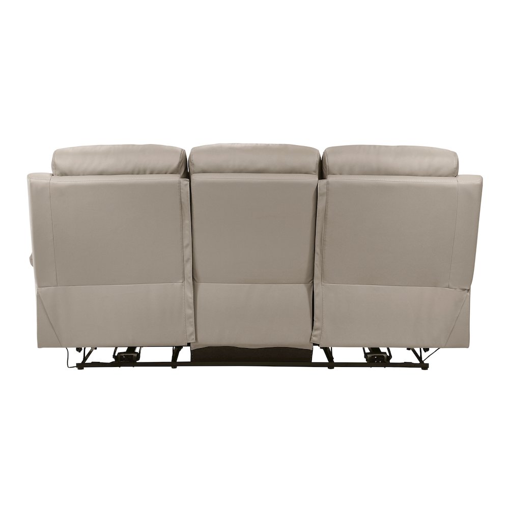 Hancock Leather Power Double Reclining Sofa In Latte. Picture 2