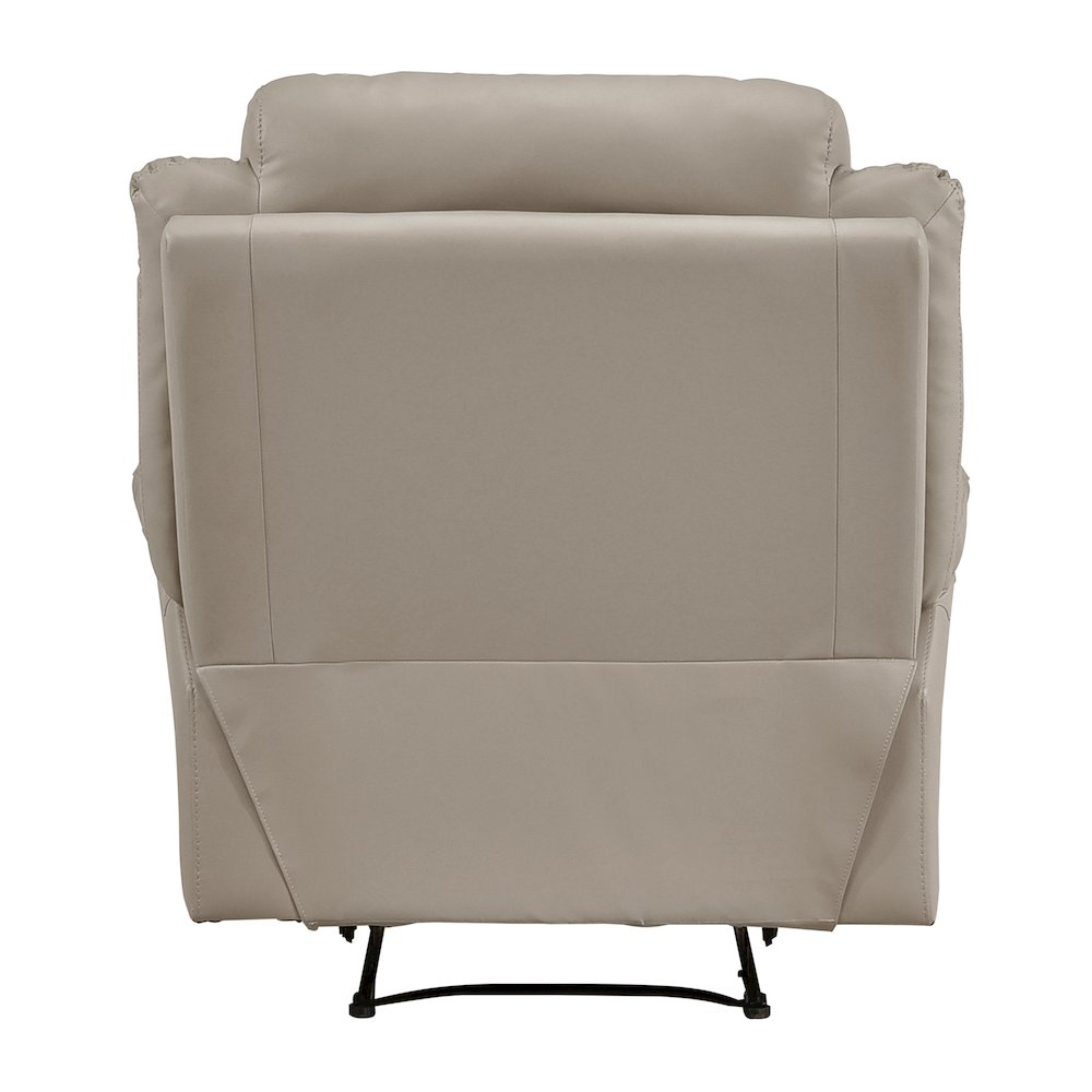 Laconia Leather Reclining Chair In Latte. Picture 4