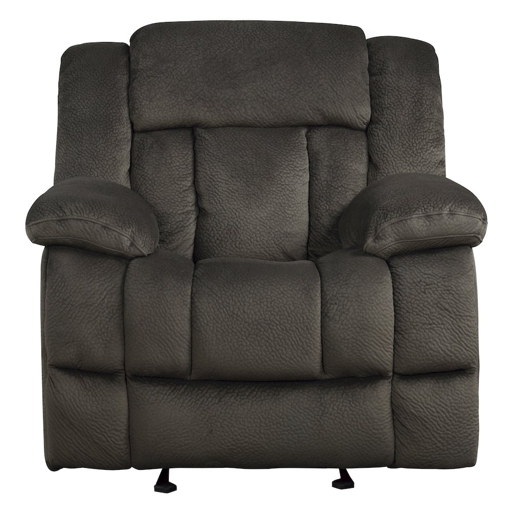 Laurelton Microfiber Glider Reclining Chair In Chocolate. Picture 3