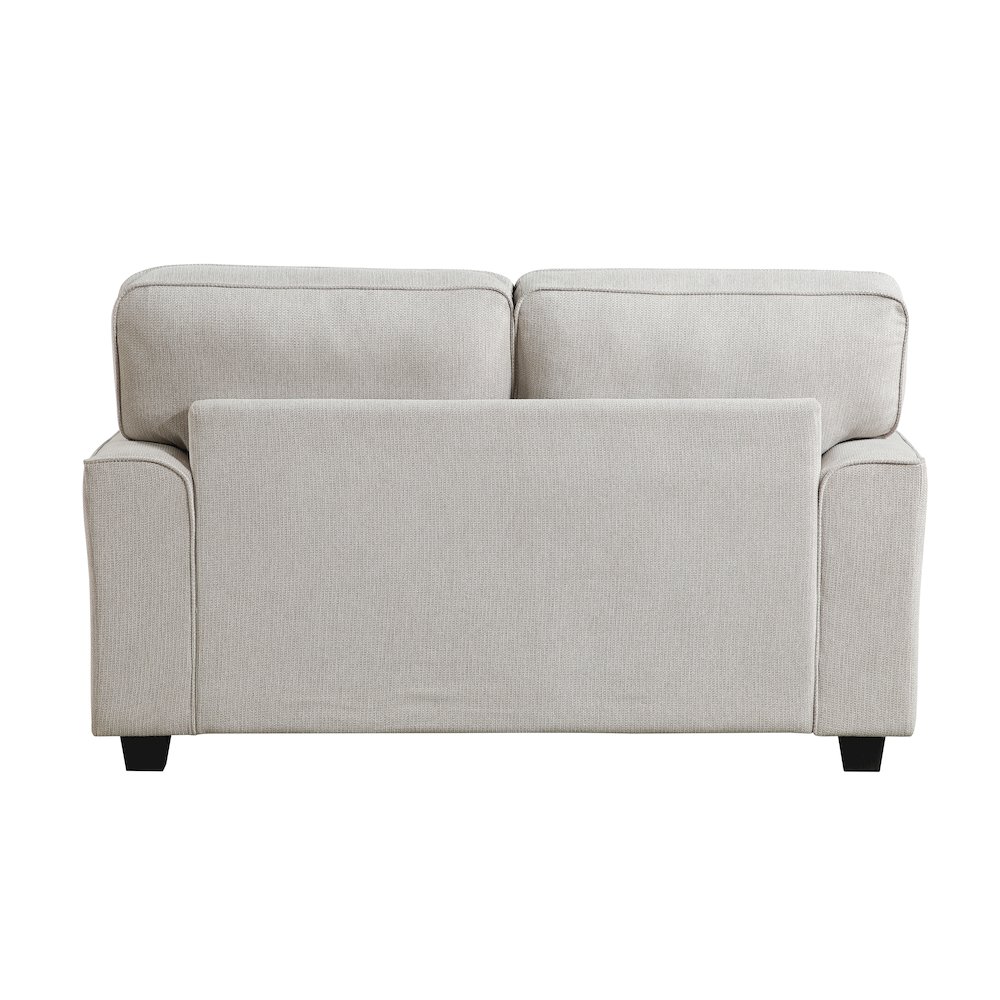 Lexicon Bradford Chenille Love Seat in Sand. Picture 3
