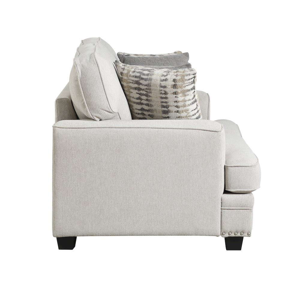 Lexicon Bradford Chenille Love Seat in Sand. Picture 5