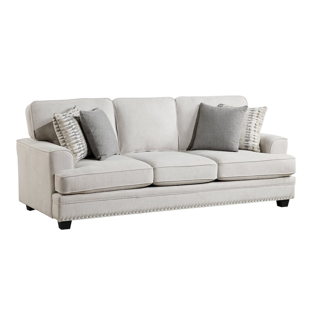 Lexicon Bradford Chenille Sofa in Sand. Picture 1